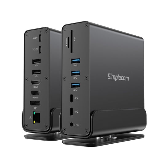 Simplecom CHT815 15-in-1 USB-C 4K Triple Display MST Docking Station with Dual HDMI DP - I Gaming Computer | Australia Wide Shipping | Buy now, Pay Later with Afterpay, Klarna, Zip, Latitude & Paypal