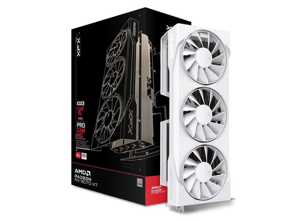 XFX Swift AMD Radeon RX 9070 XT White Triple Fan Gaming Edition 16GB Graphics Card - I Gaming Computer | Australia Wide Shipping | Buy now, Pay Later with Afterpay, Klarna, Zip, Latitude & Paypal