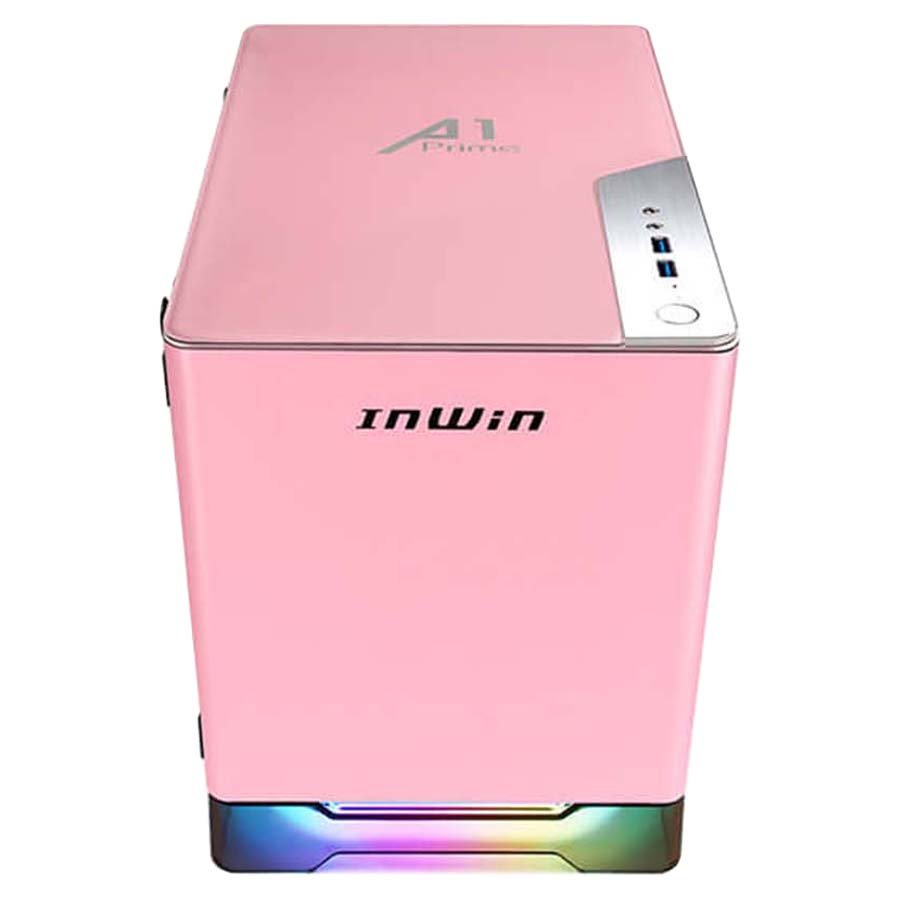 InWin A1 Prime Tempered Glass Mini Tower Mini-ITX Case with 750W Power Supply - Pink - I Gaming Computer | Australia Wide Shipping | Buy now, Pay Later with Afterpay, Klarna, Zip, Latitude & Paypal