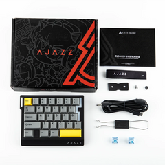 Ajazz AK029 Black - Yellow Compact 29 - Key Magnetic keyboard RGB Wired (Ice lsland switch) - I Gaming Computer | Australia Wide Shipping | Buy now, Pay Later with Afterpay, Klarna, Zip, Latitude & Paypal