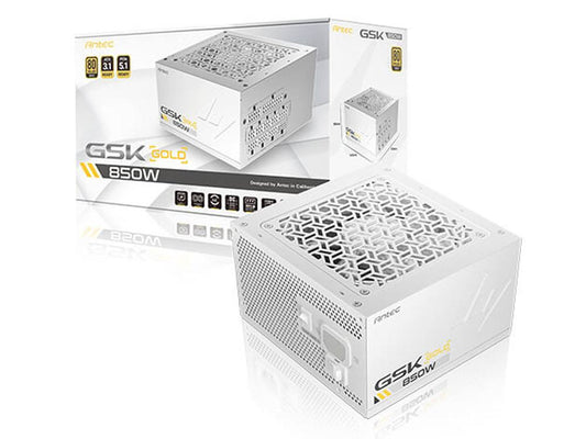 Antec GSK850 ATX3.1 PCIe5.1 850W 80+ Gold Modular Power Supply - White - I Gaming Computer | Australia Wide Shipping | Buy now, Pay Later with Afterpay, Klarna, Zip, Latitude & Paypal