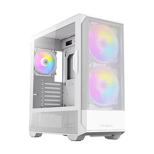 Antec NX416L Tempered Glass Mid Tower ATX Case - White - I Gaming Computer | Australia Wide Shipping | Buy now, Pay Later with Afterpay, Klarna, Zip, Latitude & Paypal