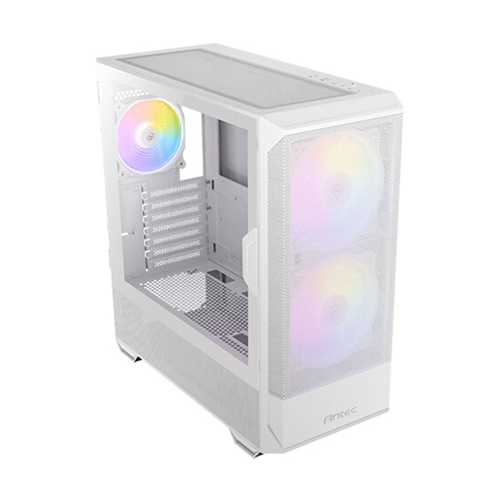 Antec NX416L Tempered Glass Mid Tower ATX Case - White - I Gaming Computer | Australia Wide Shipping | Buy now, Pay Later with Afterpay, Klarna, Zip, Latitude & Paypal