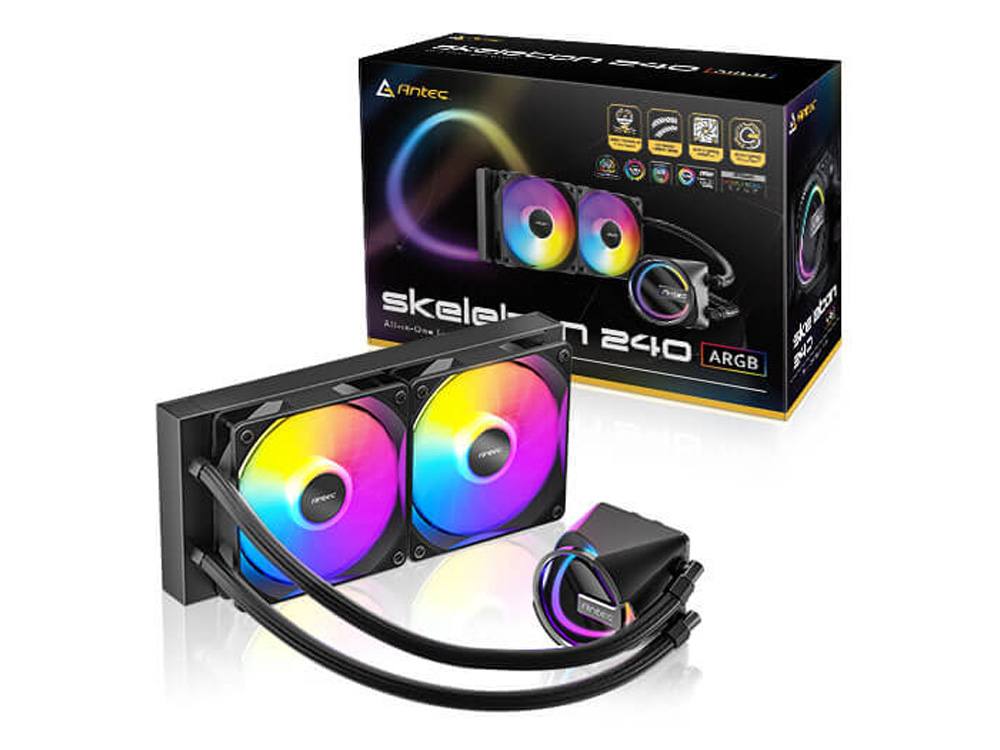 Antec Skeleton 240 ARGB All-In-One Liquid Cooler - Black - I Gaming Computer | Australia Wide Shipping | Buy now, Pay Later with Afterpay, Klarna, Zip, Latitude & Paypal