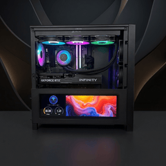 Gaming PC Infinity Flux AMD Corsair 4000 LCD Touchscreen - I Gaming Computer | Australia Wide Shipping | Buy now, Pay Later with Afterpay, Klarna, Zip, Latitude & Paypal