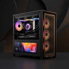 Gaming PC Infinity Flux AMD Corsair 4000 LCD Touchscreen - I Gaming Computer | Australia Wide Shipping | Buy now, Pay Later with Afterpay, Klarna, Zip, Latitude & Paypal
