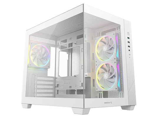 DeepCool CG330 3F WH Micro - ATX Compact PC Case - White - I Gaming Computer | Australia Wide Shipping | Buy now, Pay Later with Afterpay, Klarna, Zip, Latitude & Paypal