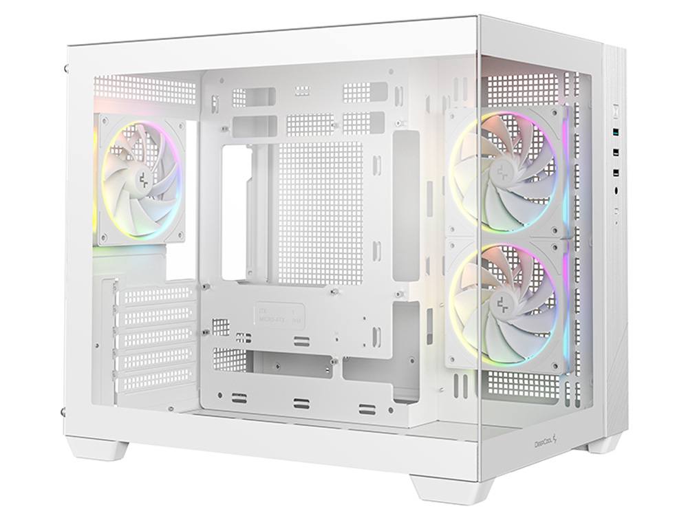 DeepCool CG330 3F WH Micro - ATX Compact PC Case - White - I Gaming Computer | Australia Wide Shipping | Buy now, Pay Later with Afterpay, Klarna, Zip, Latitude & Paypal