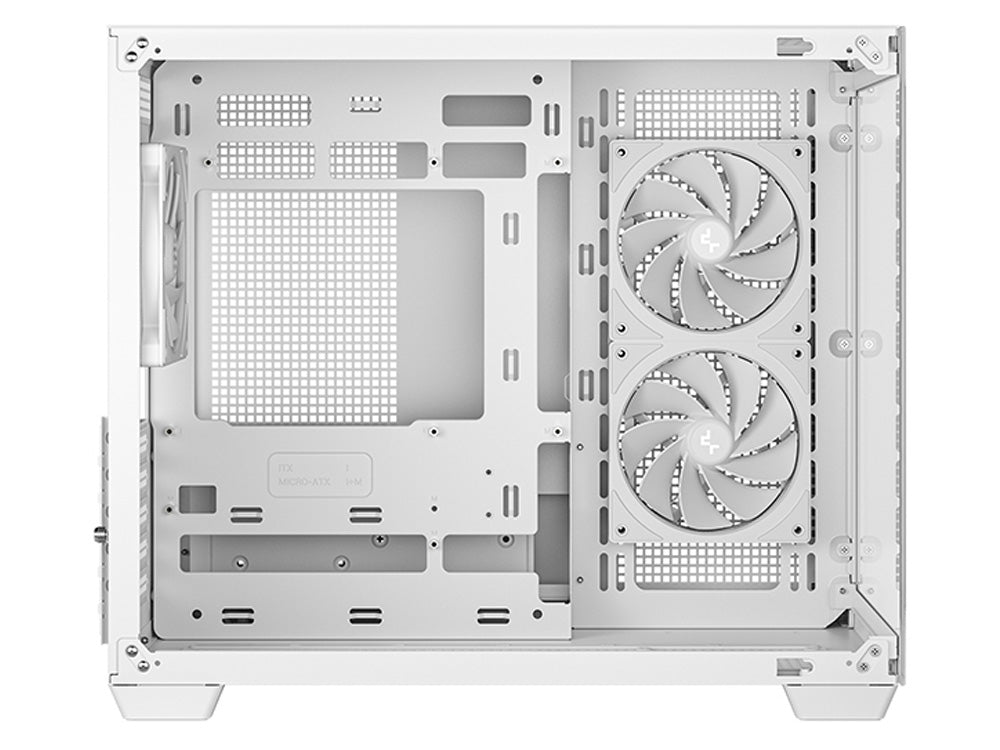 DeepCool CG330 3F WH Micro - ATX Compact PC Case - White - I Gaming Computer | Australia Wide Shipping | Buy now, Pay Later with Afterpay, Klarna, Zip, Latitude & Paypal