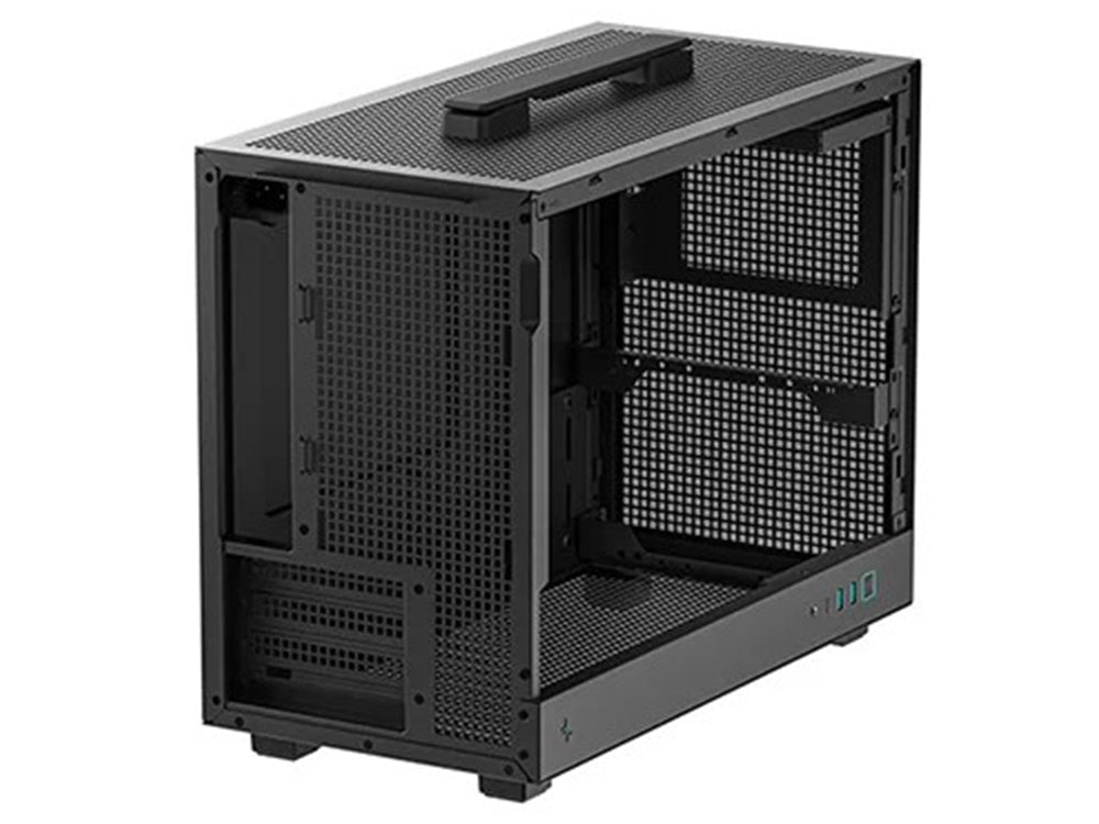 DeepCool CH160 PLUS Tempered Glass Side Panel Micro - ATX Case - Black - I Gaming Computer | Australia Wide Shipping | Buy now, Pay Later with Afterpay, Klarna, Zip, Latitude & Paypal
