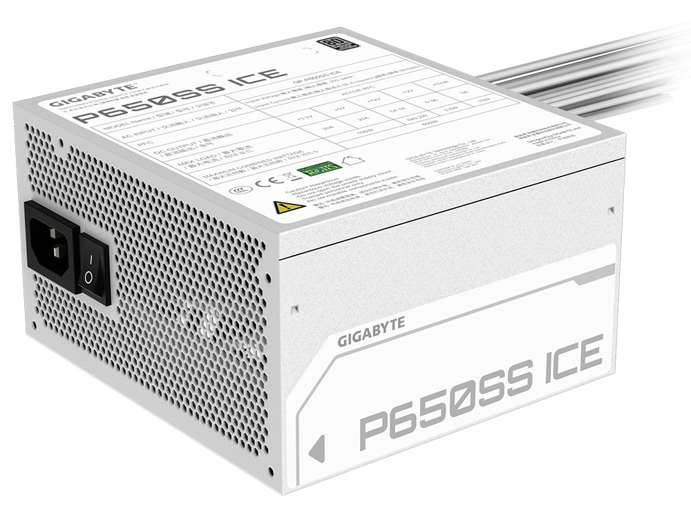 Gigabyte P650SS ICE 80+ Silver Power Supply - I Gaming Computer | Australia Wide Shipping | Buy now, Pay Later with Afterpay, Klarna, Zip, Latitude & Paypal