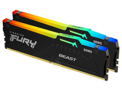 Kingston Fury Beast DDR5 RGB 32GB (2 x 16GB) 6000MHz CL36 EXPO/XMP Desktop RAM - Black - I Gaming Computer | Australia Wide Shipping | Buy now, Pay Later with Afterpay, Klarna, Zip, Latitude & Paypal