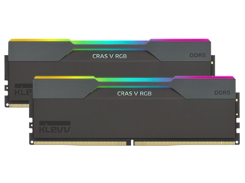 Klevv Cras V RGB 64GB (2x32GB) 6000MHz CL30 DDR5 Black - I Gaming Computer | Australia Wide Shipping | Buy now, Pay Later with Afterpay, Klarna, Zip, Latitude & Paypal
