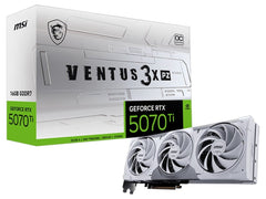 MSI GeForce RTX 5070 Ti 16G Ventus 3X PZ OC White Graphics Card - I Gaming Computer | Australia Wide Shipping | Buy now, Pay Later with Afterpay, Klarna, Zip, Latitude & Paypal