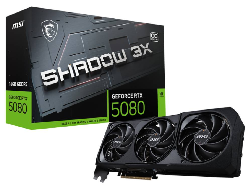MSI GeForce RTX 5080 16G Shadow 3X OC Graphics Card - I Gaming Computer | Australia Wide Shipping | Buy now, Pay Later with Afterpay, Klarna, Zip, Latitude & Paypal