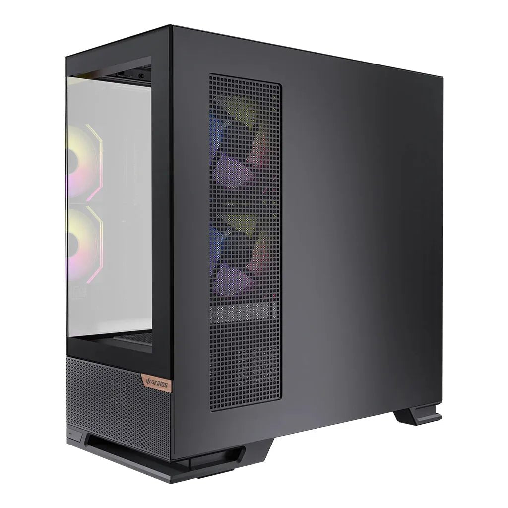Okinos Aqua 6 Infinity Mid - Tower Case - Black - I Gaming Computer | Australia Wide Shipping | Buy now, Pay Later with Afterpay, Klarna, Zip, Latitude & Paypal