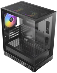 Okinos AQUA UNO Tempered Glass Mini Tower mATX Case - Black - I Gaming Computer | Australia Wide Shipping | Buy now, Pay Later with Afterpay, Klarna, Zip, Latitude & Paypal