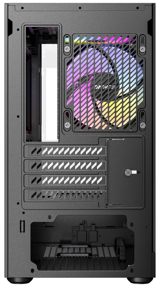 Okinos AQUA UNO Tempered Glass Mini Tower mATX Case - Black - I Gaming Computer | Australia Wide Shipping | Buy now, Pay Later with Afterpay, Klarna, Zip, Latitude & Paypal