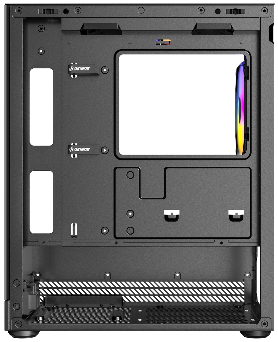 Okinos AQUA UNO Tempered Glass Mini Tower mATX Case - Black - I Gaming Computer | Australia Wide Shipping | Buy now, Pay Later with Afterpay, Klarna, Zip, Latitude & Paypal