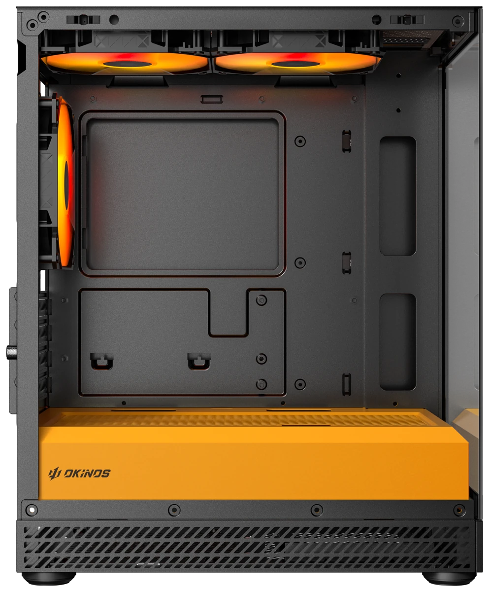 Okinos AQUA UNO Tempered Glass Mini Tower mATX Case - Canary - I Gaming Computer | Australia Wide Shipping | Buy now, Pay Later with Afterpay, Klarna, Zip, Latitude & Paypal
