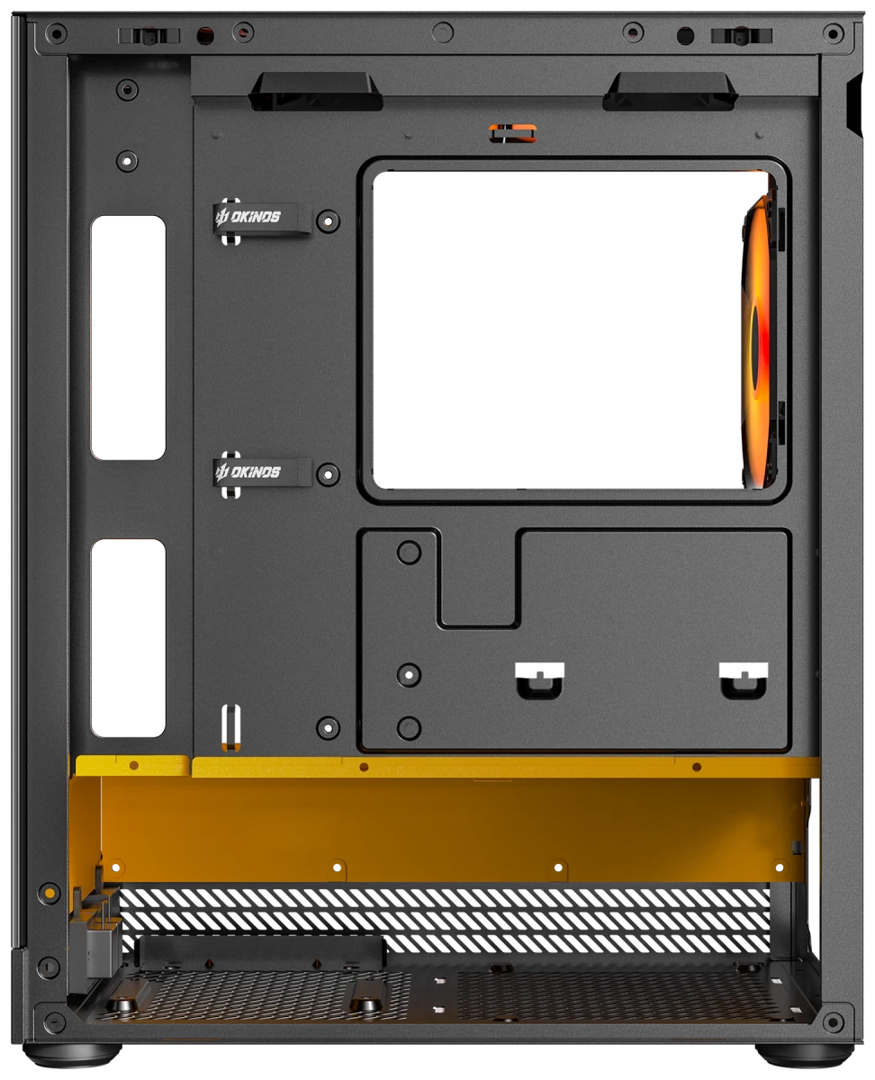 Okinos AQUA UNO Tempered Glass Mini Tower mATX Case - Canary - I Gaming Computer | Australia Wide Shipping | Buy now, Pay Later with Afterpay, Klarna, Zip, Latitude & Paypal