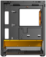 Okinos AQUA UNO Tempered Glass Mini Tower mATX Case - Canary