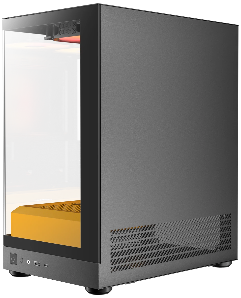 Okinos AQUA UNO Tempered Glass Mini Tower mATX Case - Canary - I Gaming Computer | Australia Wide Shipping | Buy now, Pay Later with Afterpay, Klarna, Zip, Latitude & Paypal