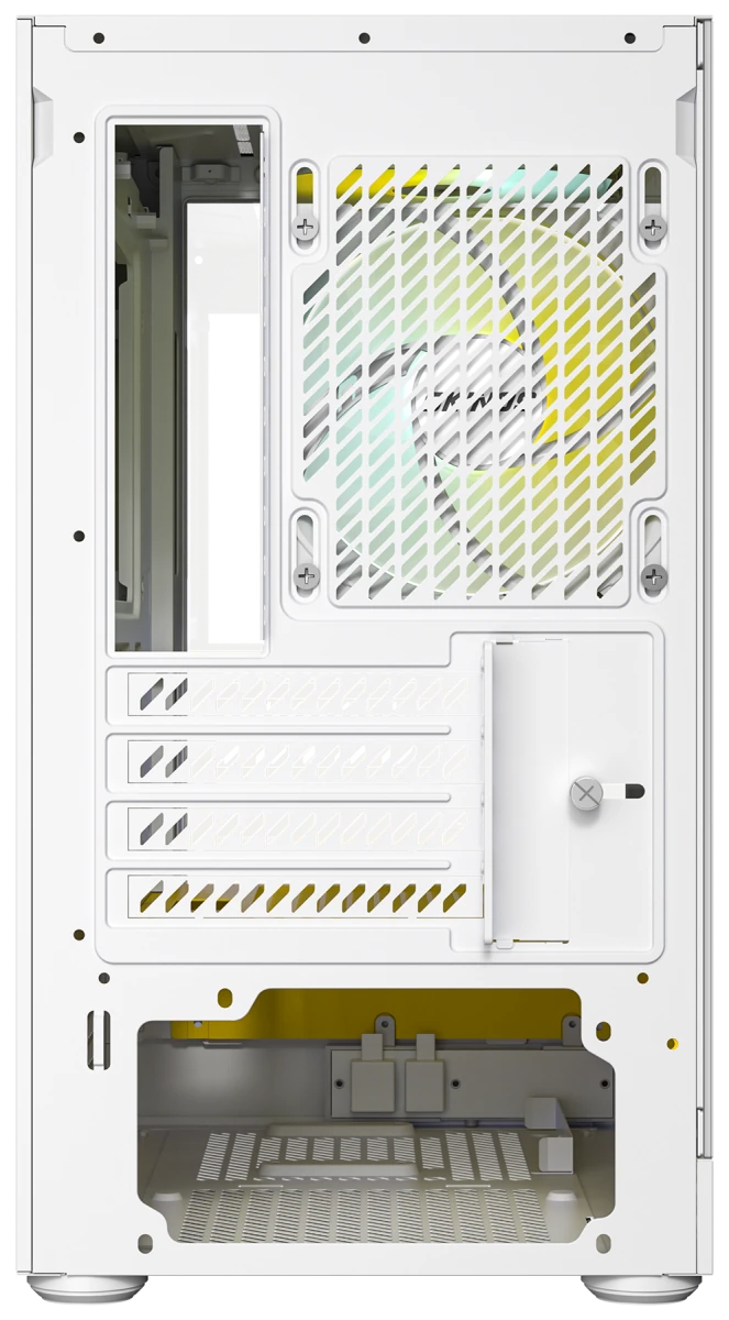 Okinos AQUA UNO Tempered Glass Mini Tower mATX Case - Yolk - I Gaming Computer | Australia Wide Shipping | Buy now, Pay Later with Afterpay, Klarna, Zip, Latitude & Paypal