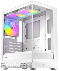 Okinos AQUA UNO Tempered Glass Mini Tower mATX Case - Polar - I Gaming Computer | Australia Wide Shipping | Buy now, Pay Later with Afterpay, Klarna, Zip, Latitude & Paypal