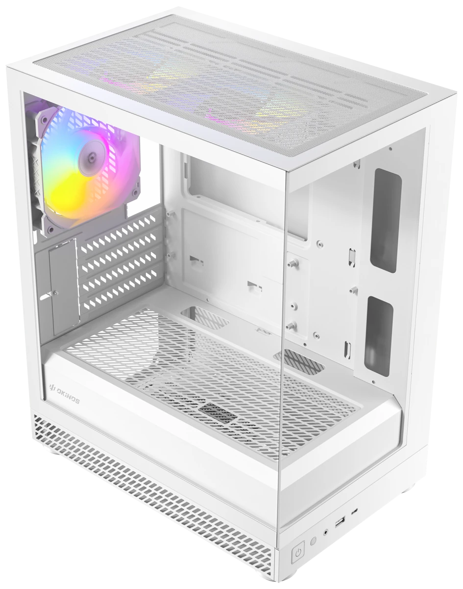 Okinos AQUA UNO Tempered Glass Mini Tower mATX Case - Polar - I Gaming Computer | Australia Wide Shipping | Buy now, Pay Later with Afterpay, Klarna, Zip, Latitude & Paypal