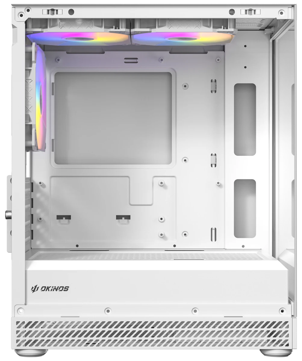 Okinos AQUA UNO Tempered Glass Mini Tower mATX Case - Polar - I Gaming Computer | Australia Wide Shipping | Buy now, Pay Later with Afterpay, Klarna, Zip, Latitude & Paypal