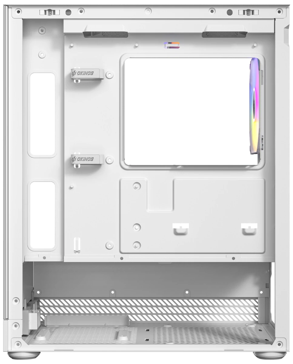 Okinos AQUA UNO Tempered Glass Mini Tower mATX Case - Polar - I Gaming Computer | Australia Wide Shipping | Buy now, Pay Later with Afterpay, Klarna, Zip, Latitude & Paypal