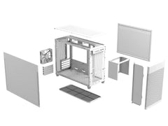 ASUS Prime AP201 Mesh Micro Tower Case - White - I Gaming Computer | Australia Wide Shipping | Buy now, Pay Later with Afterpay, Klarna, Zip, Latitude & Paypal