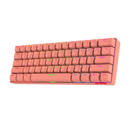 Ajazz STK61 pink Mechanical keyboard RGB (Red switch) - I Gaming Computer | Australia Wide Shipping | Buy now, Pay Later with Afterpay, Klarna, Zip, Latitude & Paypal