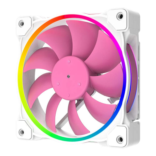 ID-COOLING ZF Series 120mm Pink Addressable RGB LED Fan - I Gaming Computer | Australia Wide Shipping | Buy now, Pay Later with Afterpay, Klarna, Zip, Latitude & Paypal