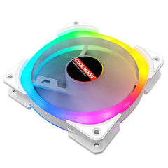 COOLMOON ARGB SJ 120mm PWM fan white - I Gaming Computer | Australia Wide Shipping | Buy now, Pay Later with Afterpay, Klarna, Zip, Latitude & Paypal