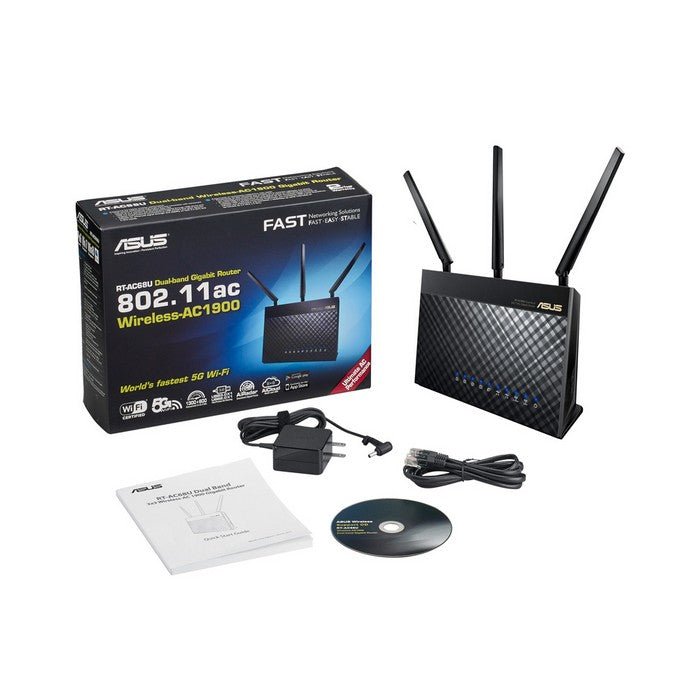 ASUS RT-AC68U 802.11ac Dual-Band AiMesh Wireless-AC1900 Gigabit Router - I Gaming Computer | Australia Wide Shipping | Buy now, Pay Later with Afterpay, Klarna, Zip, Latitude & Paypal