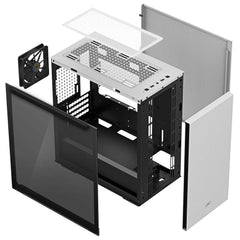 DeepCool MACUBE 110 mATX Case - White - I Gaming Computer | Australia Wide Shipping | Buy now, Pay Later with Afterpay, Klarna, Zip, Latitude & Paypal