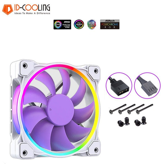 ID-COOLING ZF Series 120mm Purple Addressable RGB LED Fan - I Gaming Computer | Australia Wide Shipping | Buy now, Pay Later with Afterpay, Klarna, Zip, Latitude & Paypal