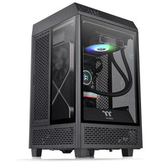 Thermaltake The Tower 100 TG Mini ITX Case - Black - I Gaming Computer | Australia Wide Shipping | Buy now, Pay Later with Afterpay, Klarna, Zip, Latitude & Paypal