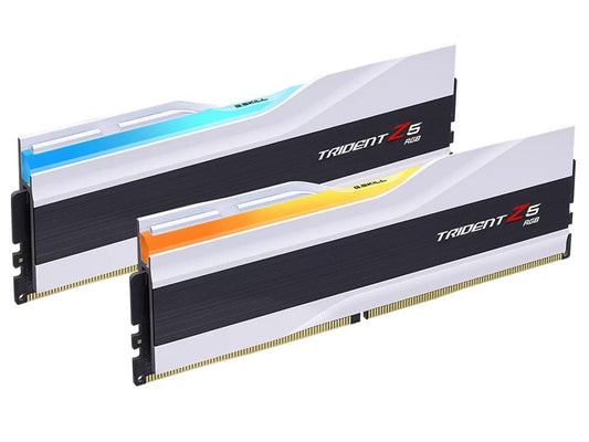 G.Skill Trident Z5 RGB 64GB (2 x 32GB) DDR5 6000MHz CL36 RAM - White - I Gaming Computer | Australia Wide Shipping | Buy now, Pay Later with Afterpay, Klarna, Zip, Latitude & Paypal