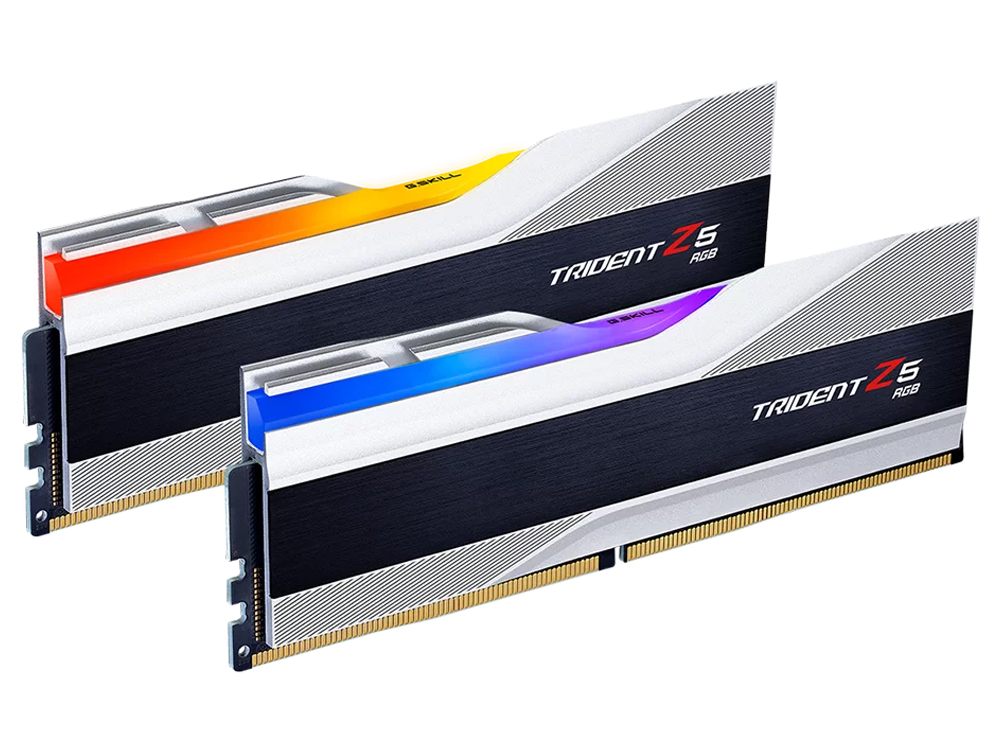 G.Skill Trident Z5 RGB 64GB Kit (2x32GB) DDR5 CL30 6000MHz - Silver - I Gaming Computer | Australia Wide Shipping | Buy now, Pay Later with Afterpay, Klarna, Zip, Latitude & Paypal