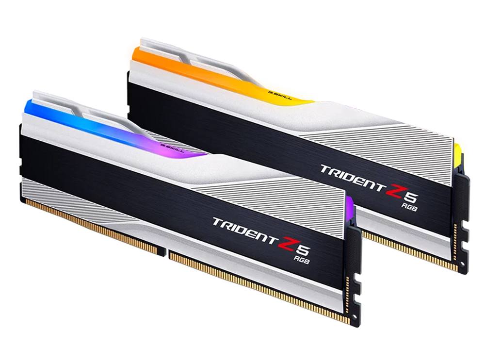 G.Skill Trident Z5 RGB 64GB Kit (2x32GB) DDR5 CL30 6000MHz - Silver - I Gaming Computer | Australia Wide Shipping | Buy now, Pay Later with Afterpay, Klarna, Zip, Latitude & Paypal