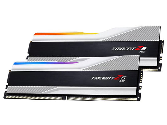 G.Skill Trident Z5 RGB 64GB Kit (2x32GB) DDR5 CL30 6000MHz - Silver - I Gaming Computer | Australia Wide Shipping | Buy now, Pay Later with Afterpay, Klarna, Zip, Latitude & Paypal