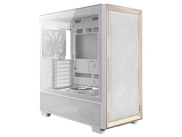 Antec Flux Premium Birch Trim Mid - Tower Case - White - I Gaming Computer | Australia Wide Shipping | Buy now, Pay Later with Afterpay, Klarna, Zip, Latitude & Paypal