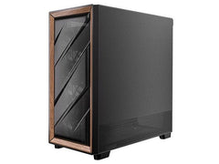 Antec FLUX TG Premium Walnut Trim Mid Tower ATX Case - Black - I Gaming Computer | Australia Wide Shipping | Buy now, Pay Later with Afterpay, Klarna, Zip, Latitude & Paypal