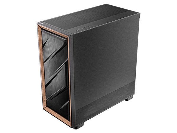 Antec FLUX TG Premium Walnut Trim Mid Tower ATX Case - Black - I Gaming Computer | Australia Wide Shipping | Buy now, Pay Later with Afterpay, Klarna, Zip, Latitude & Paypal