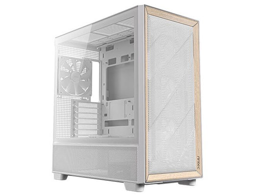 Antec Flux Premium Birch Trim Mid - Tower Case - White - I Gaming Computer | Australia Wide Shipping | Buy now, Pay Later with Afterpay, Klarna, Zip, Latitude & Paypal