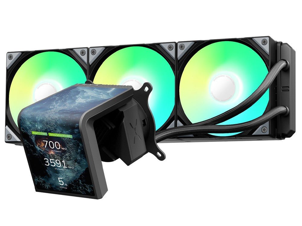 TRYX Panorama SE 360 ARGB Curved AMOLED All-in-one Liquid CPU Cooler - Black - I Gaming Computer | Australia Wide Shipping | Buy now, Pay Later with Afterpay, Klarna, Zip, Latitude & Paypal
