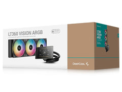 DeepCool LT360 VISION ARGB 360mm 4.5" IPS LCD AIO Liquid CPU Cooler